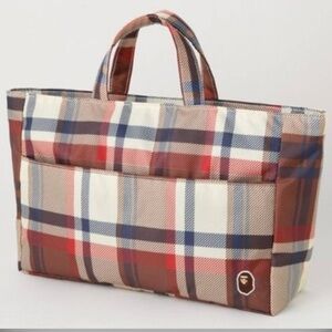 Bape Bathing Ape Plaid Tote/Bag | VERY RARE | NEW!!! 🦍🦧